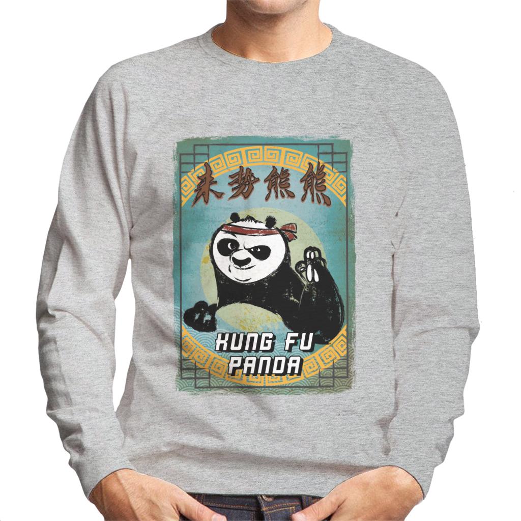 Kung Fu Panda Po Kanji Crayon Men's Sweatshirt product image 4