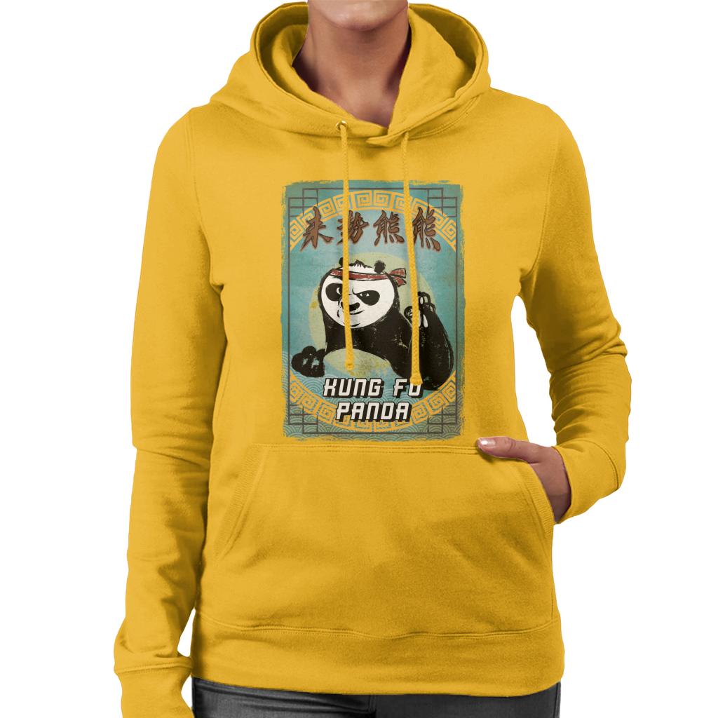 Kung Fu Panda Po Kanji Crayon Women's Hooded Sweatshirt product image 6
