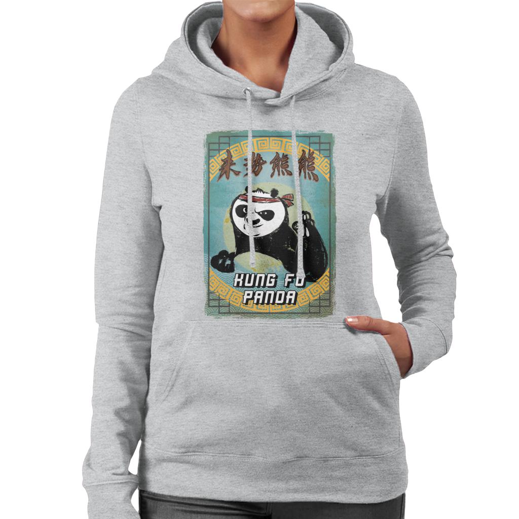 Kung Fu Panda Po Kanji Crayon Women's Hooded Sweatshirt product image 4
