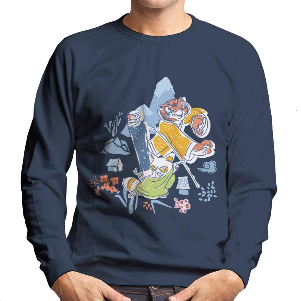 Kung Fu Panda Tigress And Master Shifu Men's Sweatshirt product image 1