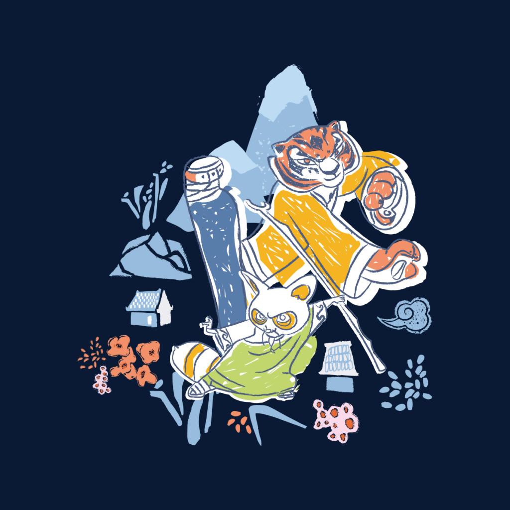 Kung Fu Panda Tigress And Master Shifu Men's T-Shirt product image 2