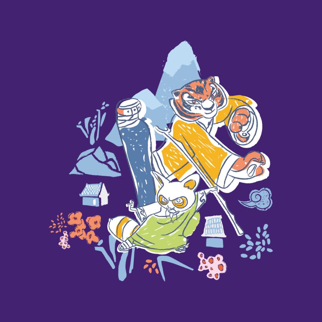 Kung Fu Panda Tigress And Master Shifu Women's Sweatshirt product image 5
