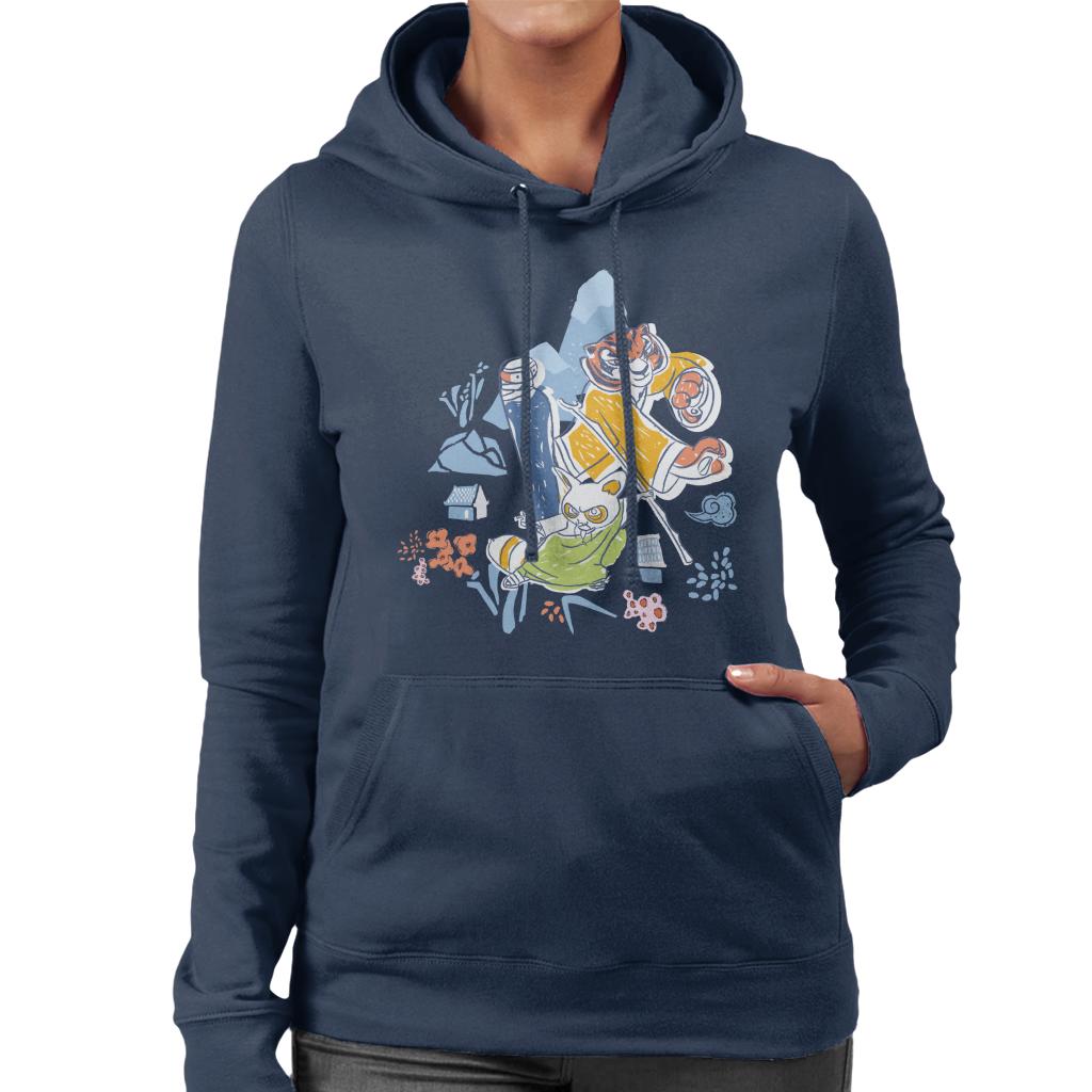 Kung Fu Panda Tigress And Master Shifu Women's Hooded product image 1