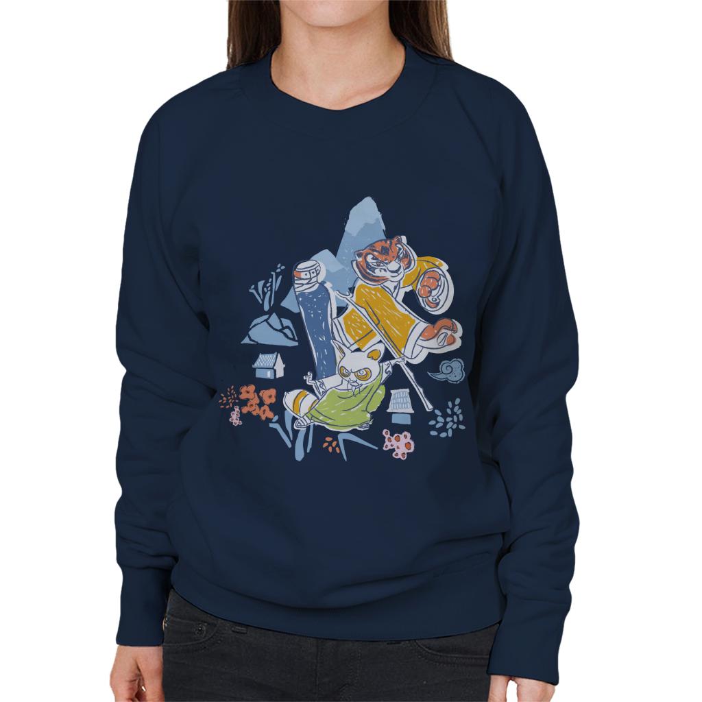 Kung Fu Panda Tigress And Master Shifu Women's Sweatshirt product image 1