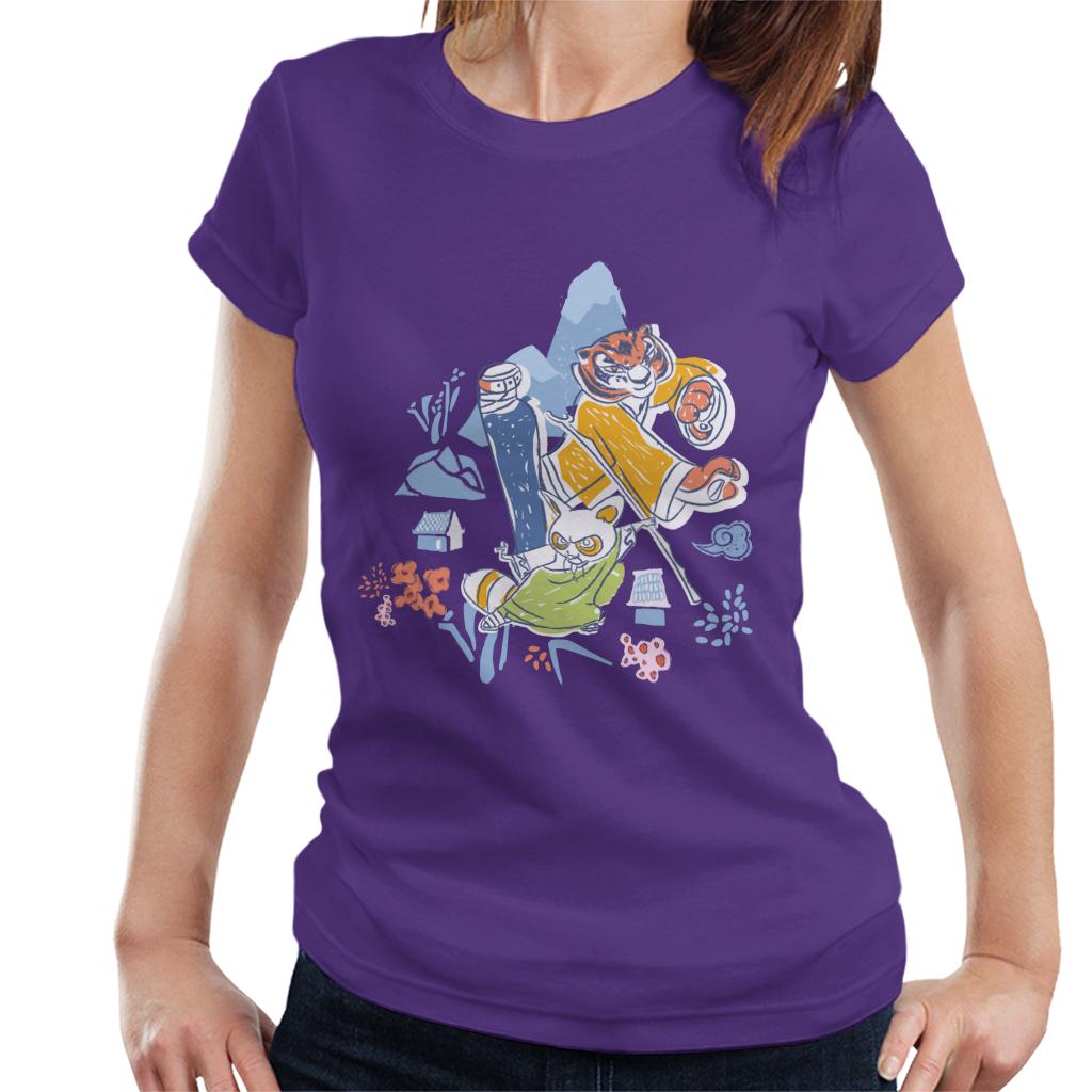 Kung Fu Panda Tigress And Master Shifu Women's T-Shirt product image 4