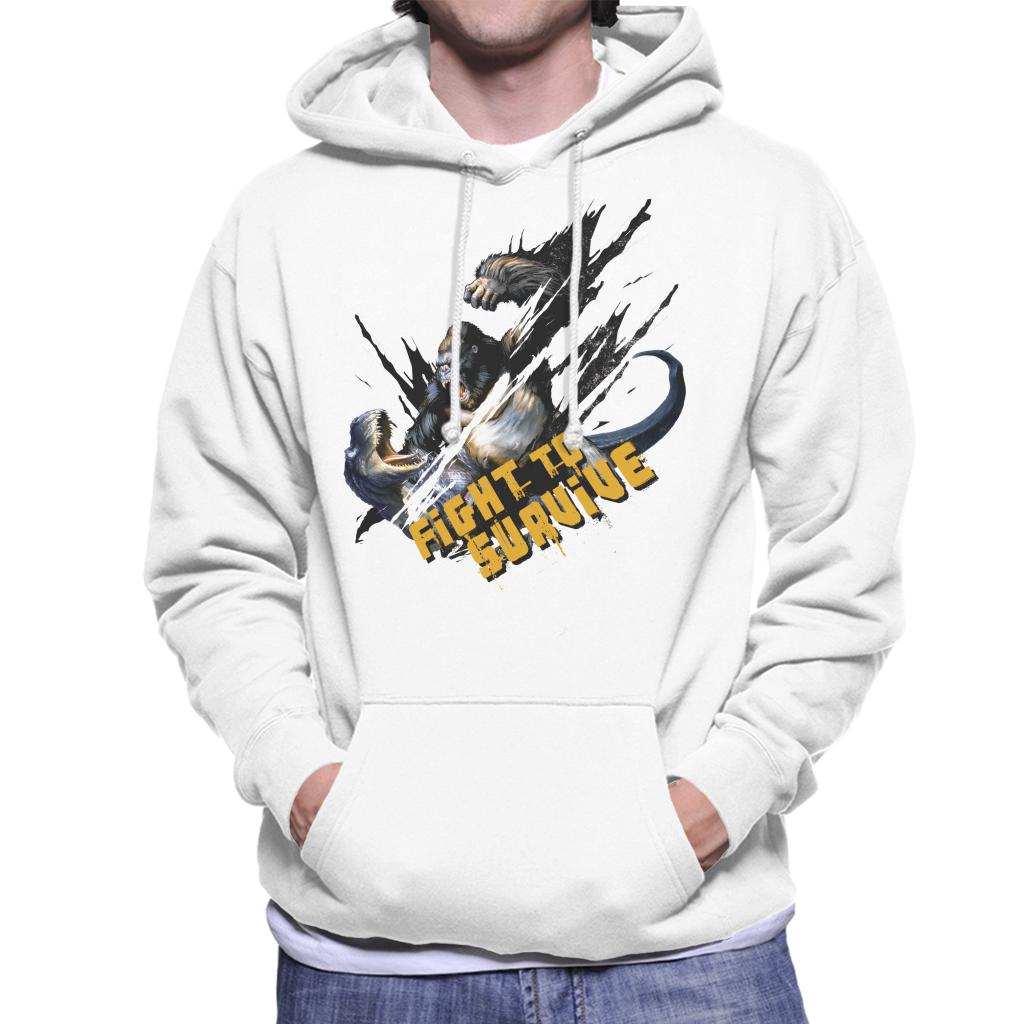 King Kong Vs T Rex Fight To Survive Men's Hooded Sweatshirt product image 1