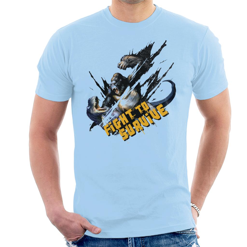 King Kong Vs T Rex Fight To Survive Men's T-Shirt product image 4