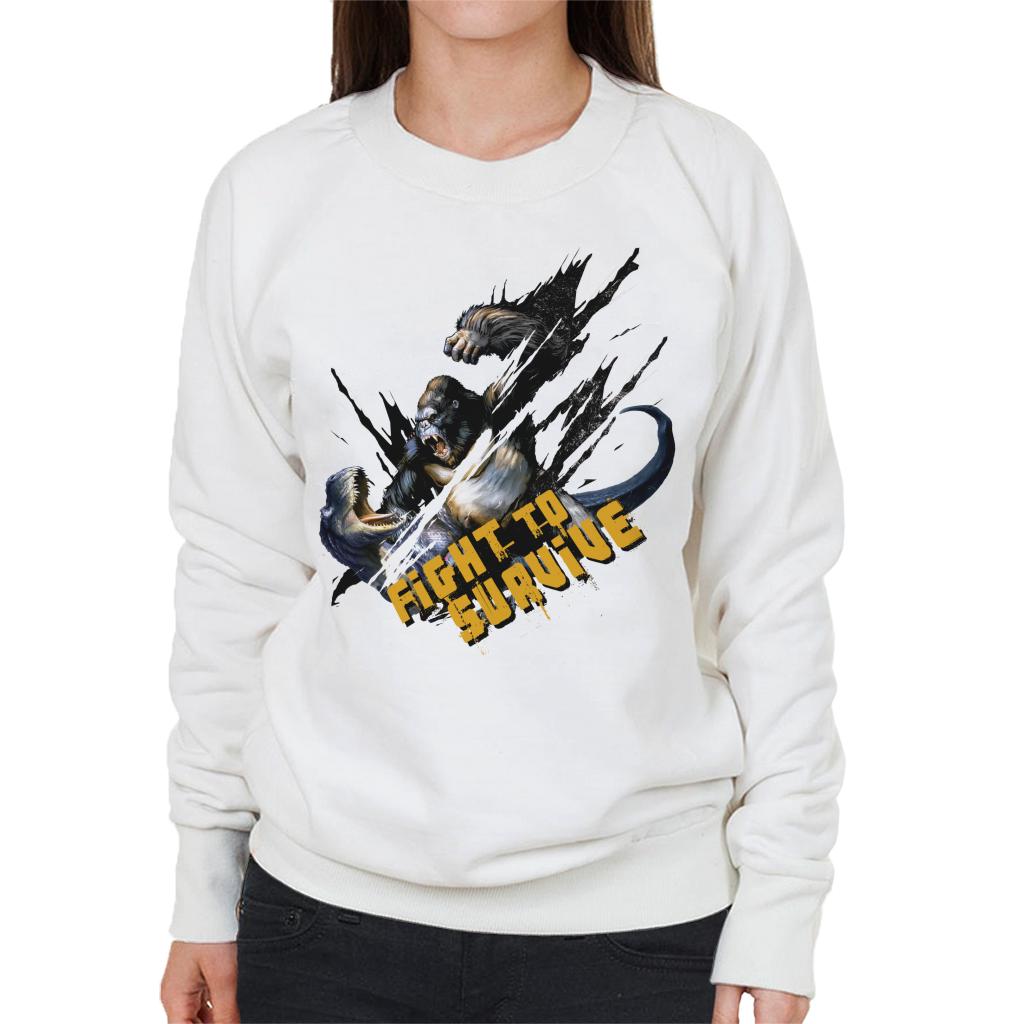 King Kong Vs T Rex Fight To Survive Women's Sweatshirt product image 1