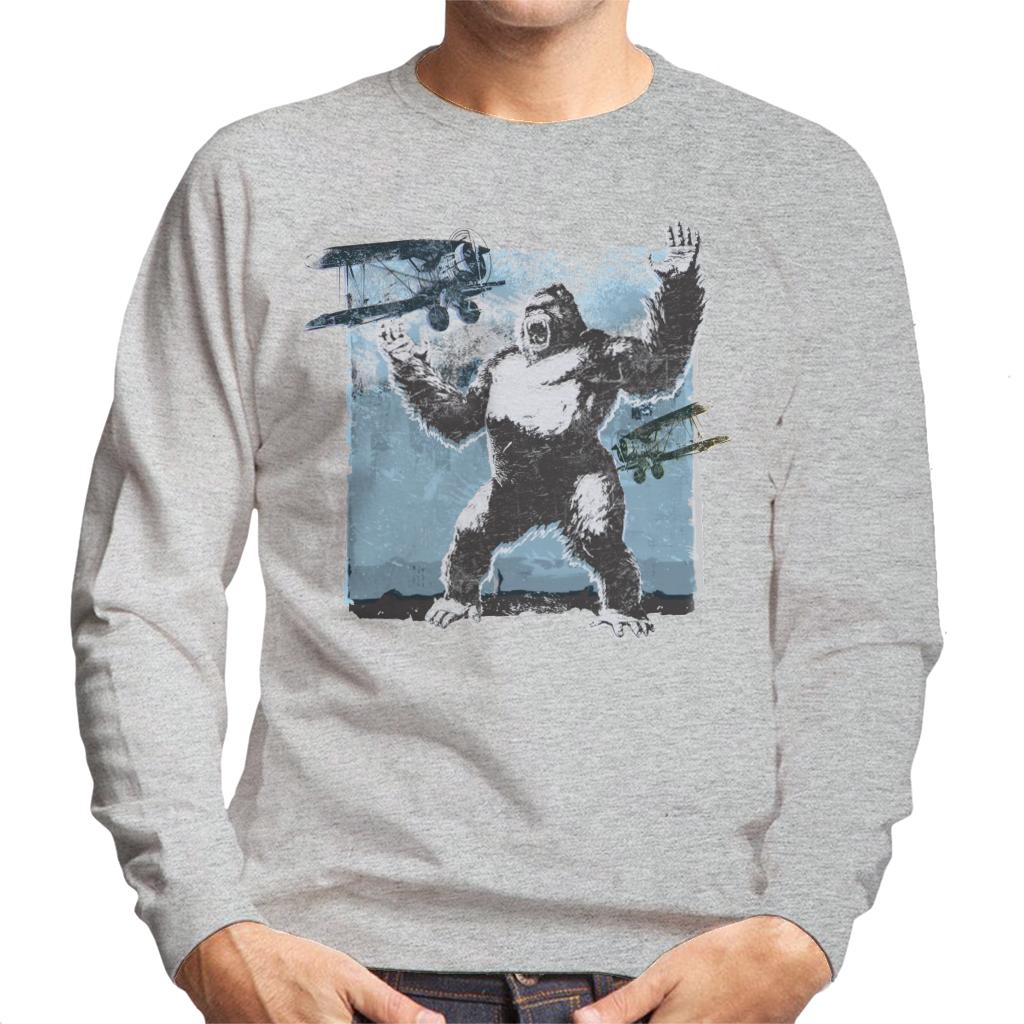 King Kong Being Attacked By Biplanes Men's Sweatshirt product image 1