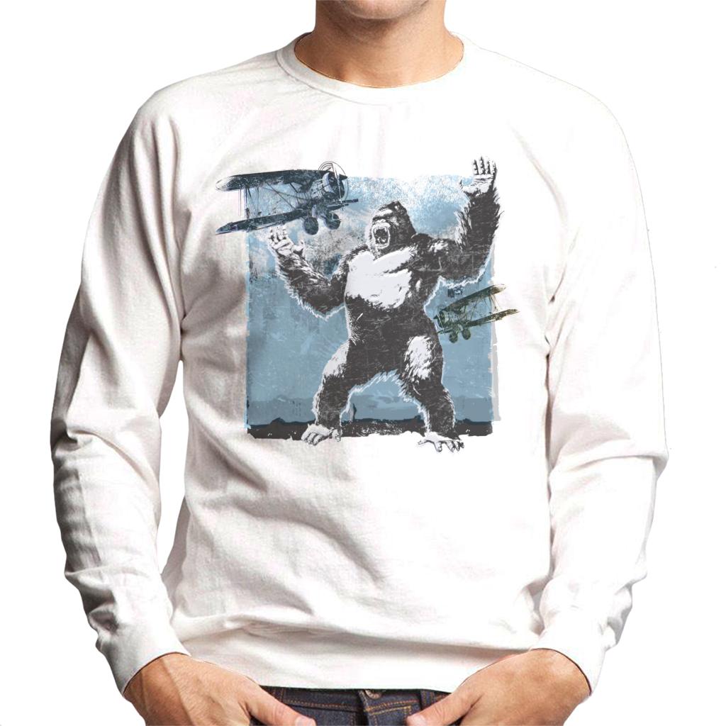 King Kong Being Attacked By Biplanes Men's Sweatshirt product image 4