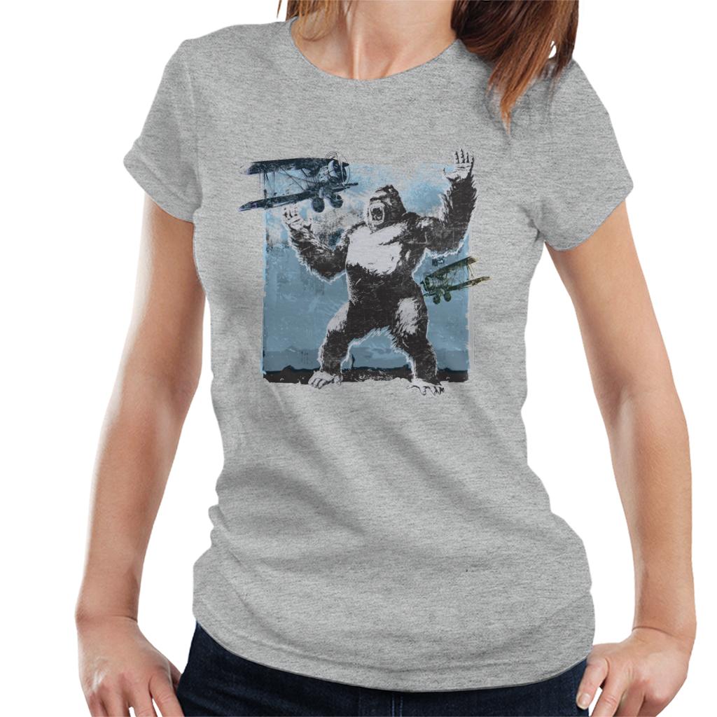 King Kong Being Attacked By Biplanes Women's T-Shirt product image 1