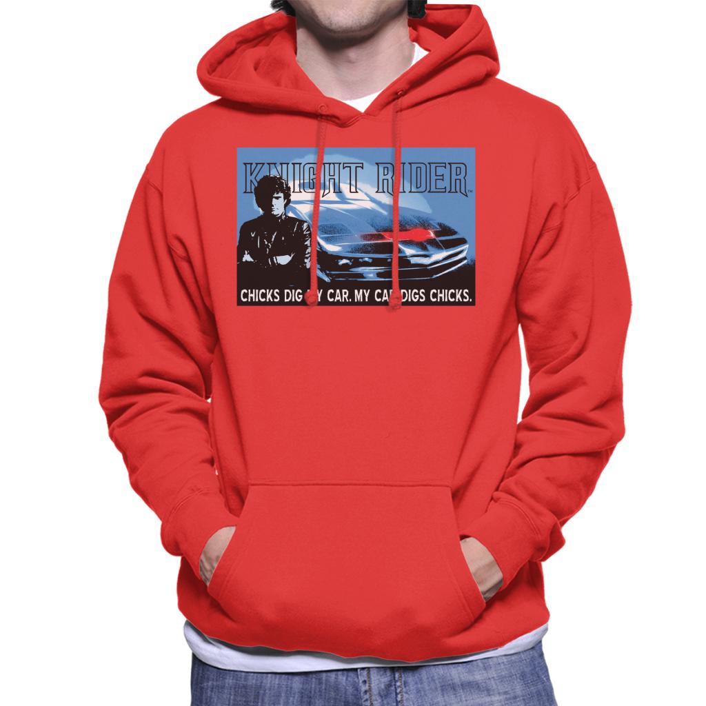 Knight Rider Chicks Dig My Car Men's Hooded Sweatshirt product image 4