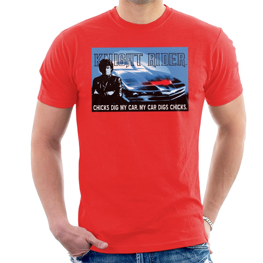 Knight Rider Chicks Dig My Car Men's T-Shirt product image 4