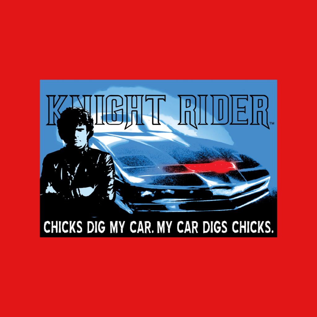 Knight Rider Chicks Dig My Car Men's T-Shirt product image 5