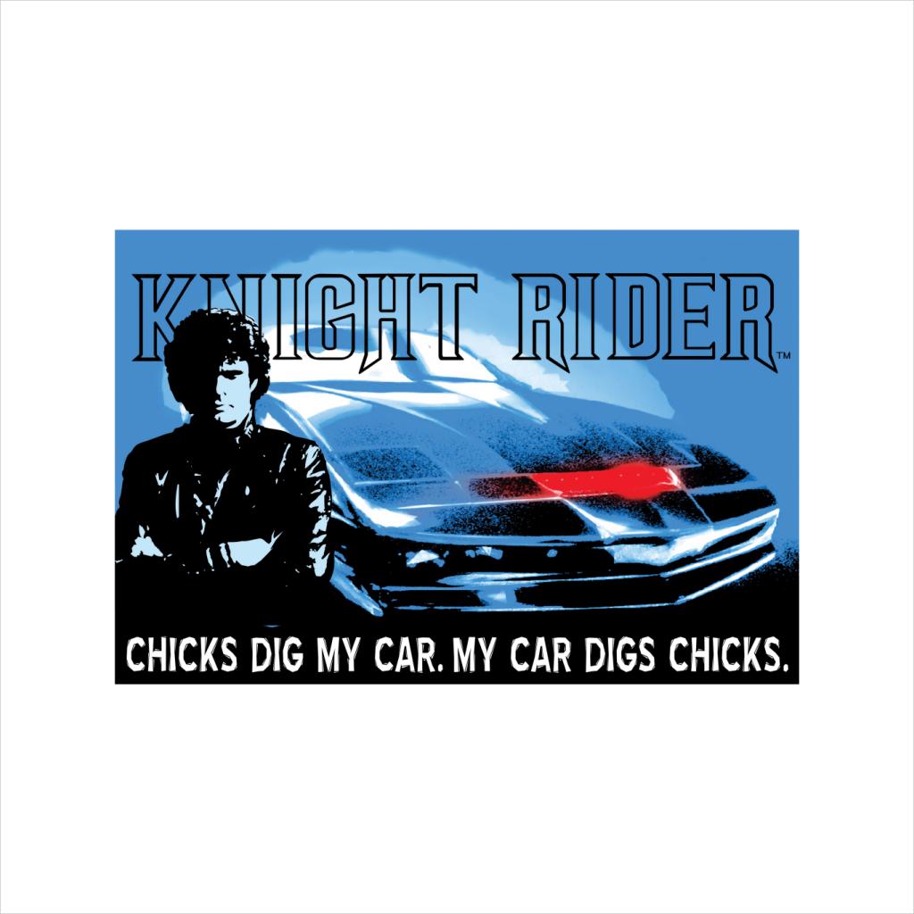 Knight Rider Chicks Dig My Car Men's Hooded Sweatshirt product image 2