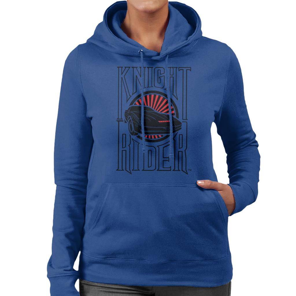 Knight Rider Text And Logo Women's Hooded Sweatshirt product image 4