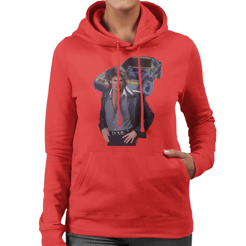 Knight Rider Michael And KITT Women's Hooded Sweatshirt product image 4