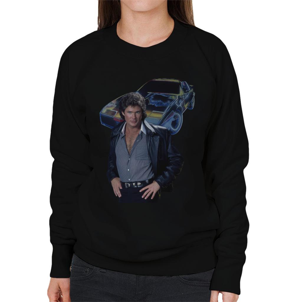 Knight Rider Michael And KITT Women's Sweatshirt product image 1