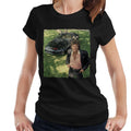 Knight Rider Michael Smiling With KITT Women's T-Shirt product image 1