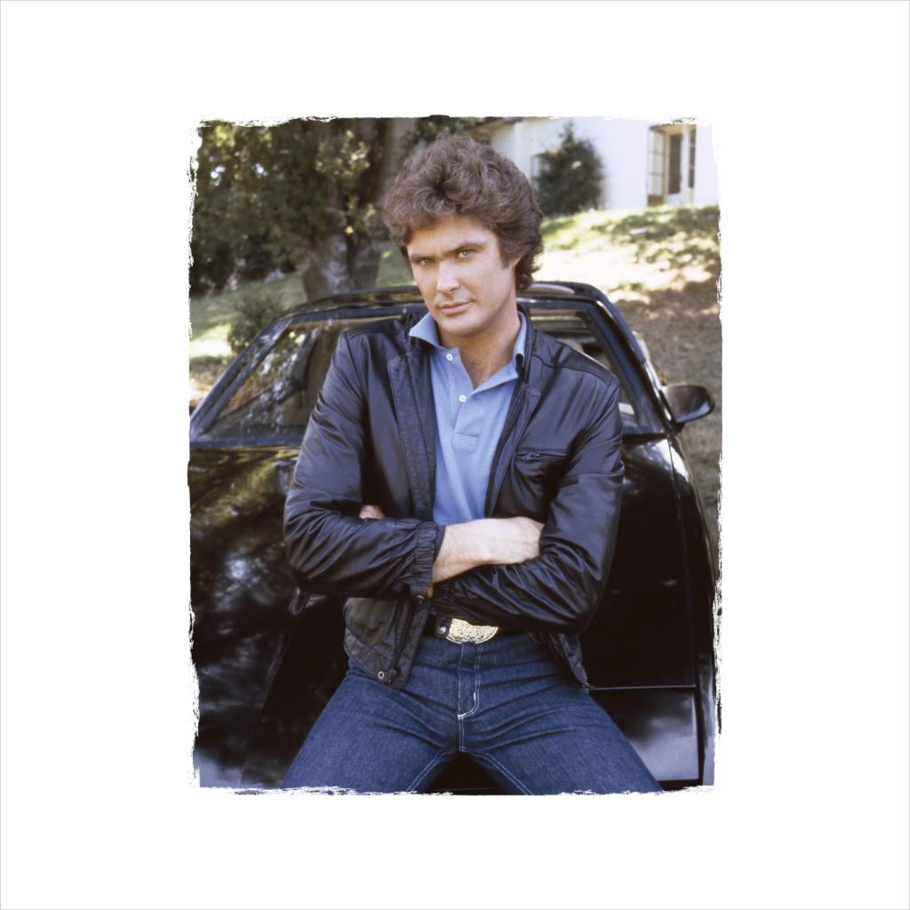 Knight Rider Michael Leaning On KITT Women's Sweatshirt product image 2