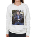 Knight Rider Michael Leaning On KITT Women's Sweatshirt product image 1