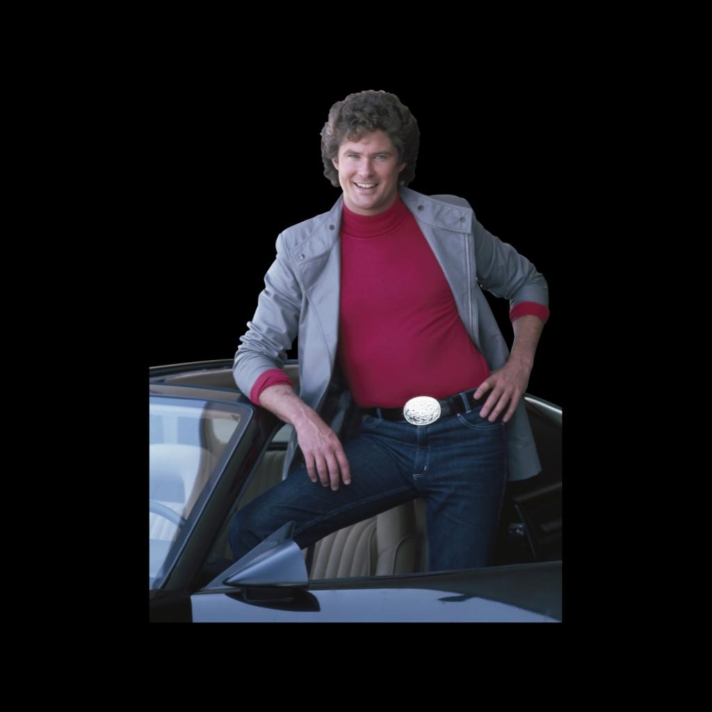 Knight Rider Michael Posing In KITT Women's T-Shirt product image 2