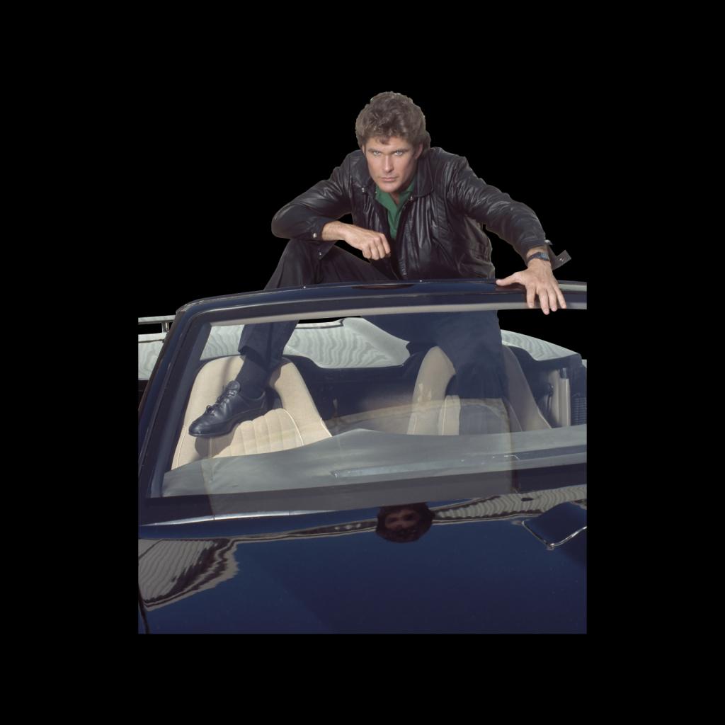 Knight Rider Michael Sitting In KITT Women's T-Shirt product image 2