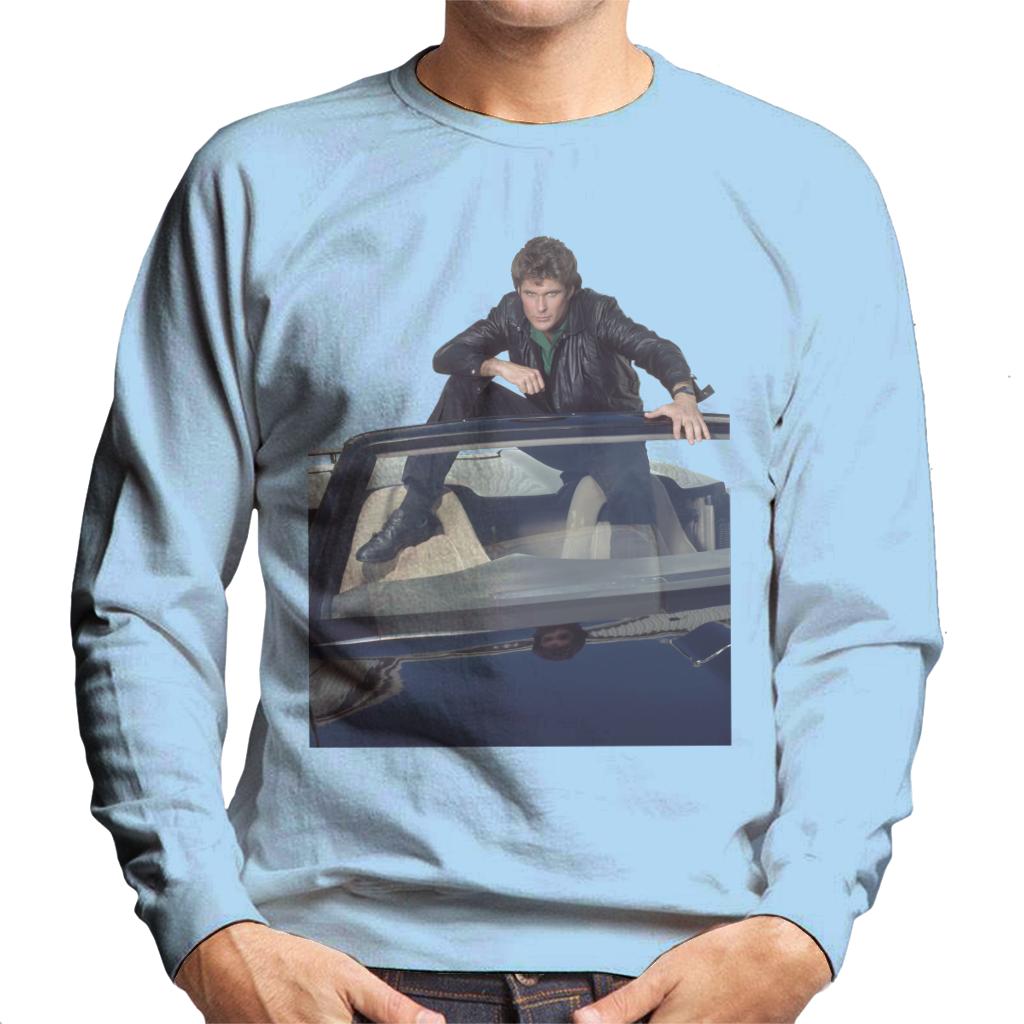 Knight Rider Michael Sitting In KITT Men's Sweatshirt product image 4