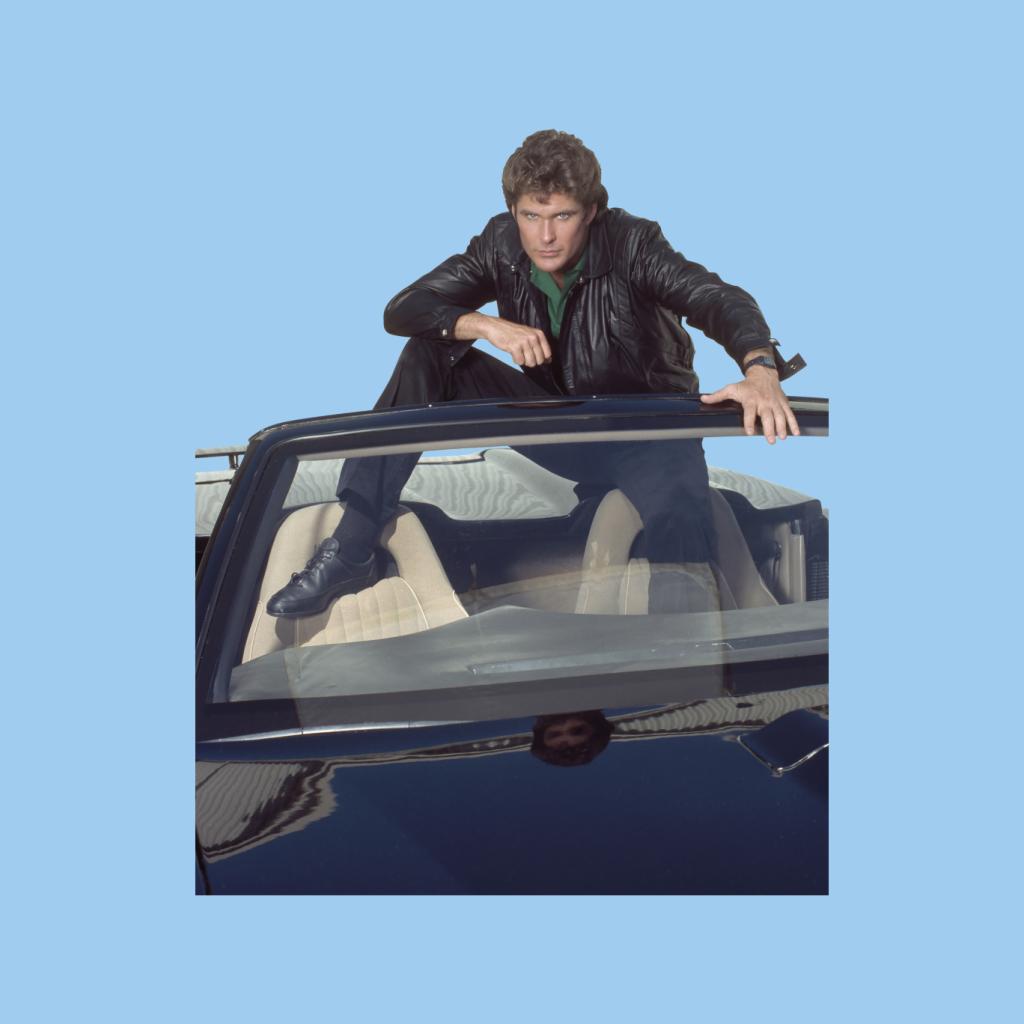 Knight Rider Michael Sitting In KITT Women's T-Shirt product image 5