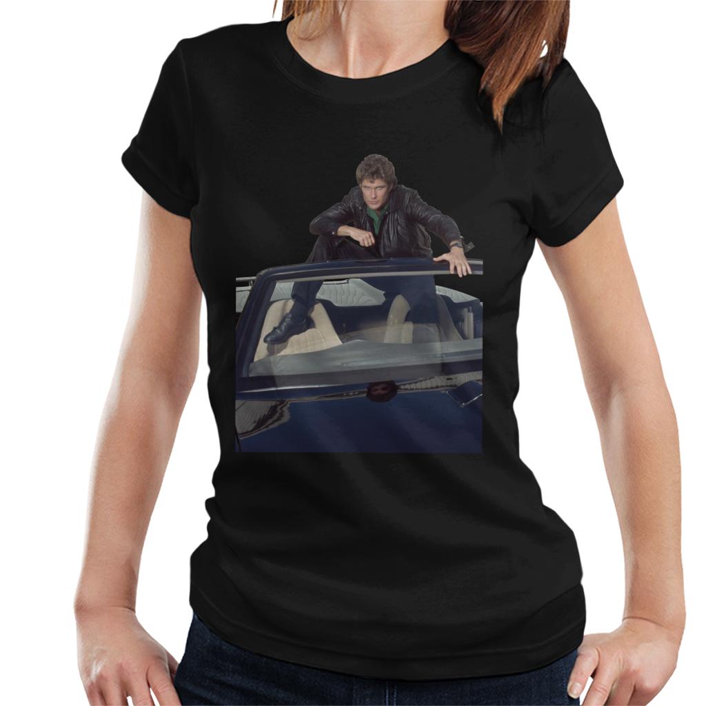 Knight Rider Michael Sitting In KITT Women's T-Shirt product image 1