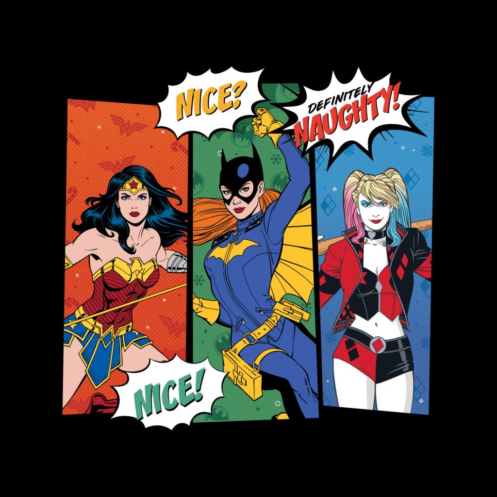Justice League Christmas Naughty Or Nice Women's T-Shirt product image 2
