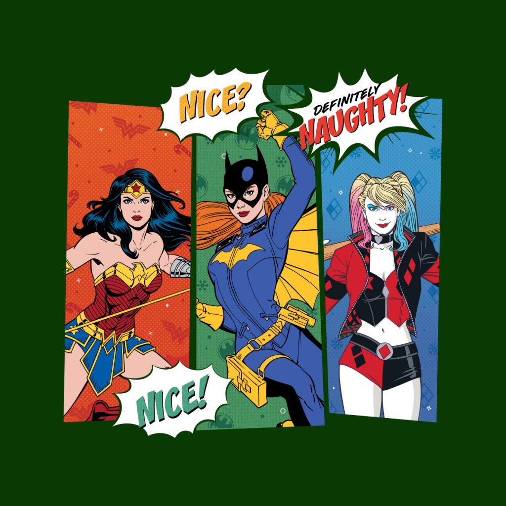 Justice League Christmas Naughty Or Nice Women's T-Shirt product image 5
