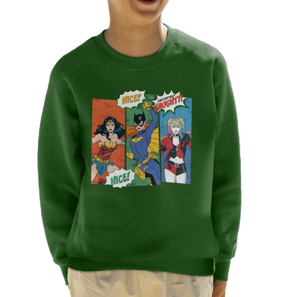 Justice League Christmas Naughty Or Nice Kid's Sweatshirt product image 6