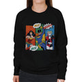 Justice League Christmas Naughty Or Nice Women's Sweatshirt product image 1