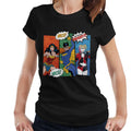 Justice League Christmas Naughty Or Nice Women's T-Shirt product image 1