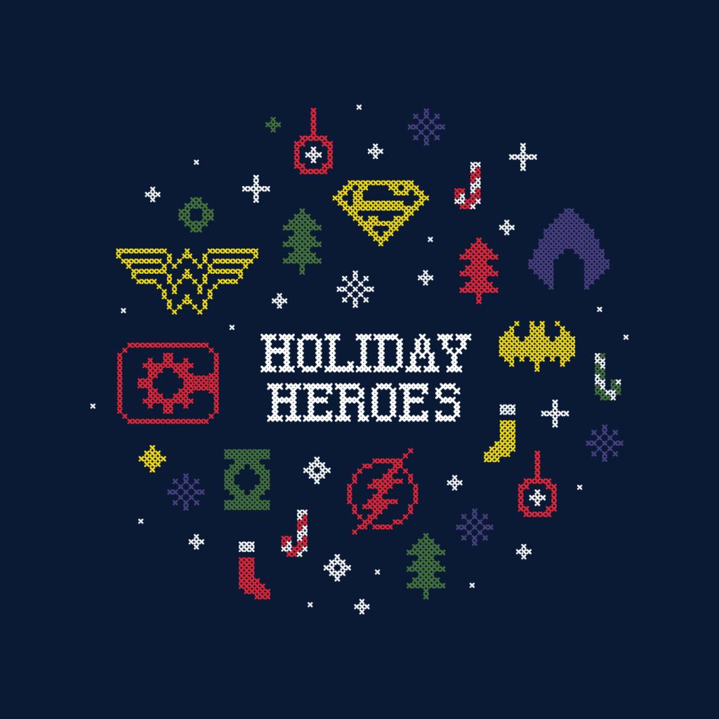 Justice League Christmas Holiday Heroes Kid's T-Shirt product image 2