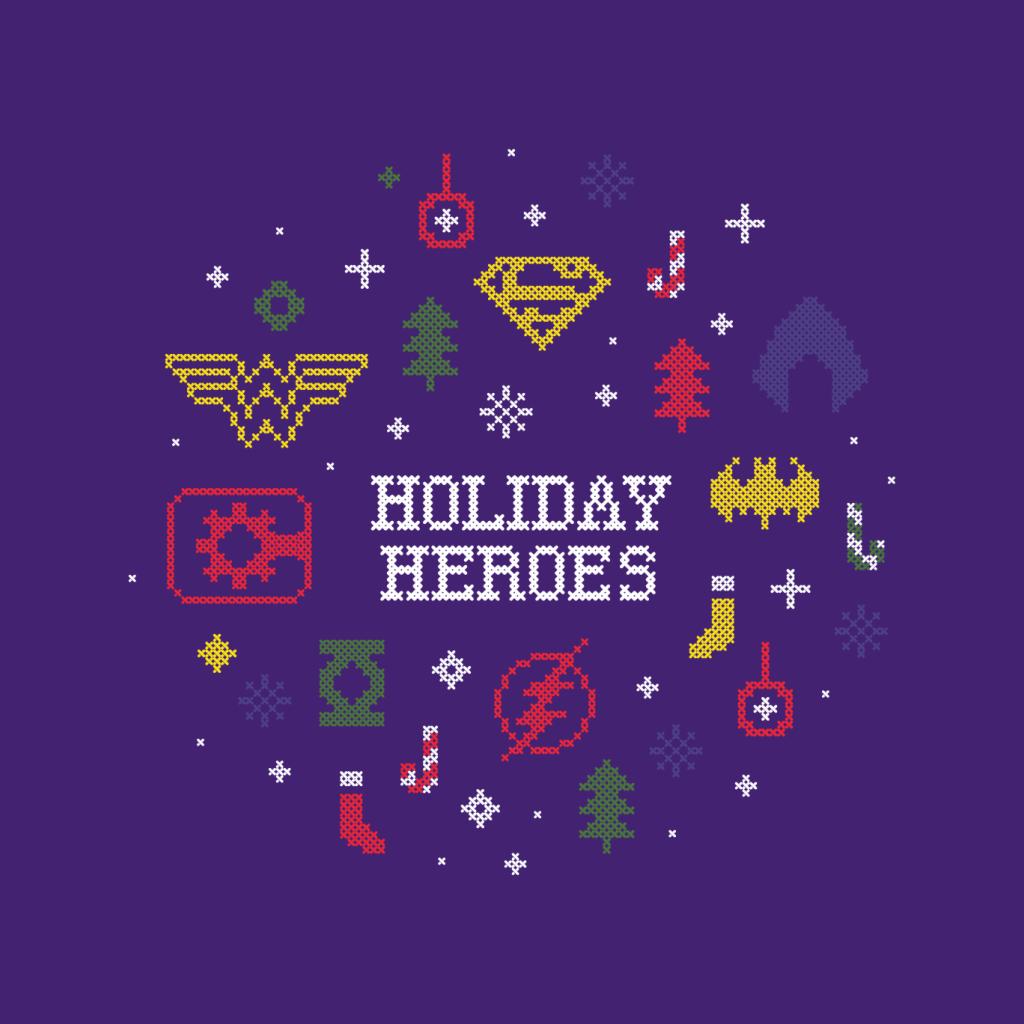 Justice League Christmas Holiday Heroes Kid's T-Shirt product image 5
