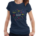 Justice League Christmas Holiday Heroes Women's T-Shirt product image 1