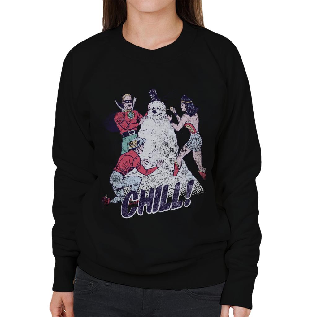 Justice League Christmas Building A Snowman Women's product image 1