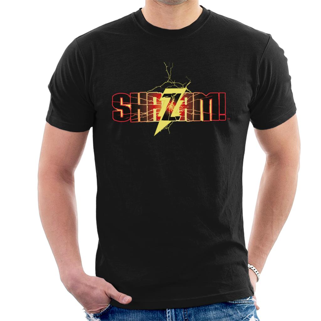 Justice League Shazam Logo Men's T-Shirt product image 1